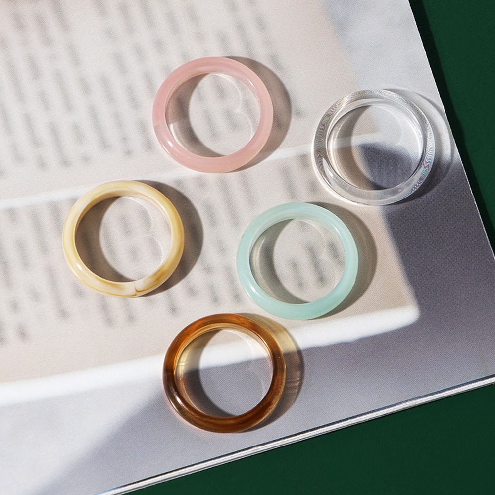 Nhẫn Đeo Tay Acrylic Thời Trang Nhật Bản Quyến Rũ Cho Nữ