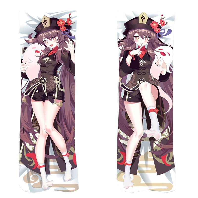 Vỏ Gối Hai Mặt In Hình Nhân Vật Game Genshin Impact Hutao Dakimakura Huging