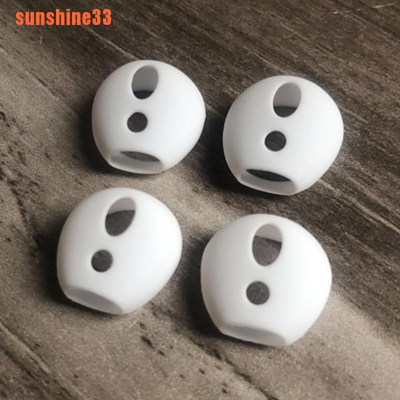 Set 2 Nút Tai Nghe Bằng Silicon Chống Trượt Cho Apple Airpods
