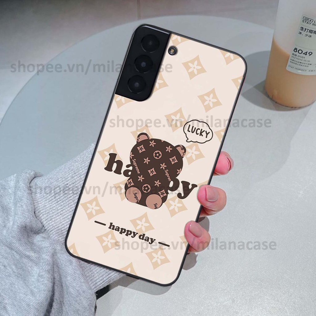 Ốp Samsung S21 / S21 FE / S21 Plus / S21+ gấu be@rBrick gấu Teddy Kaws siêu đẹp, phong cách, cá tính