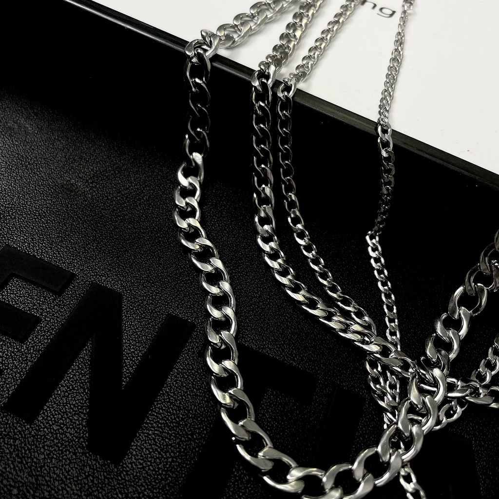 Vòng cổ Thép Titan Thiết Kế Đơn Giản Đa Năng Thời Trang Cho Cặp Đôi