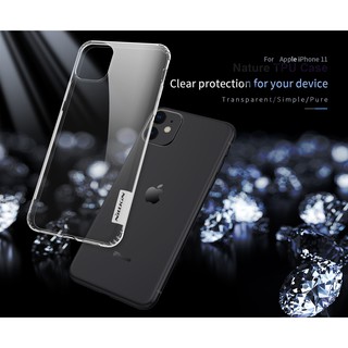 ỐP lưng silicon Nillkin có bịt chân sạc cho IPhone 11 Pro(5.8)/IPhone 11(6.1)/Iphone 11 pro max