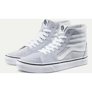 Vans SK8-Hl Ván trượt cao cấp làm mất giày thể thao Màu trắng xám