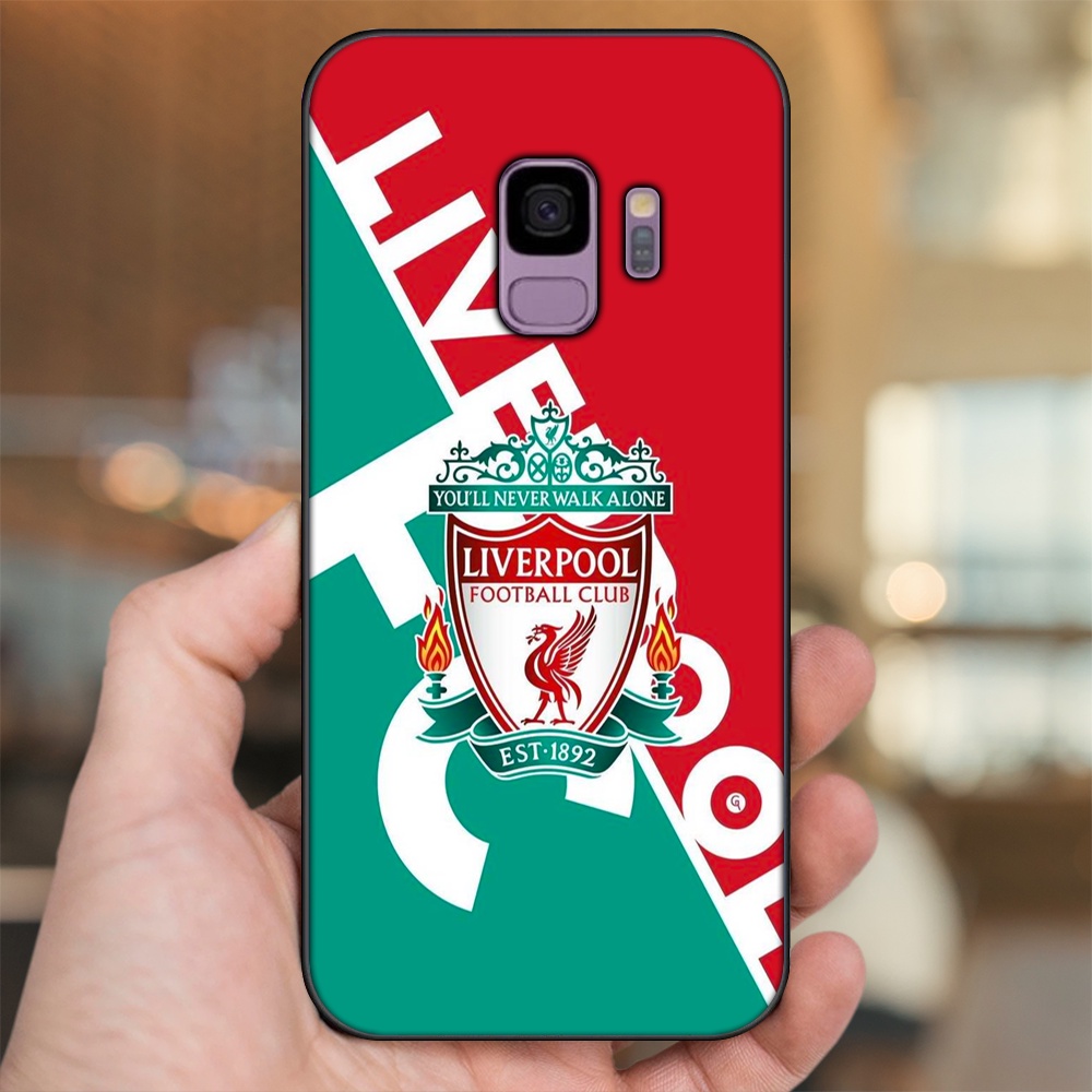 Ốp lưng Samsung S9 viền đen in hình Liverpool FC