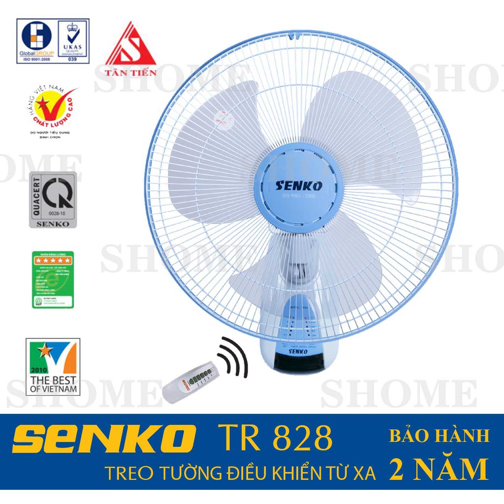 Quạt senko TR1628 new 2021 (treo tường điều khiển từ xa)