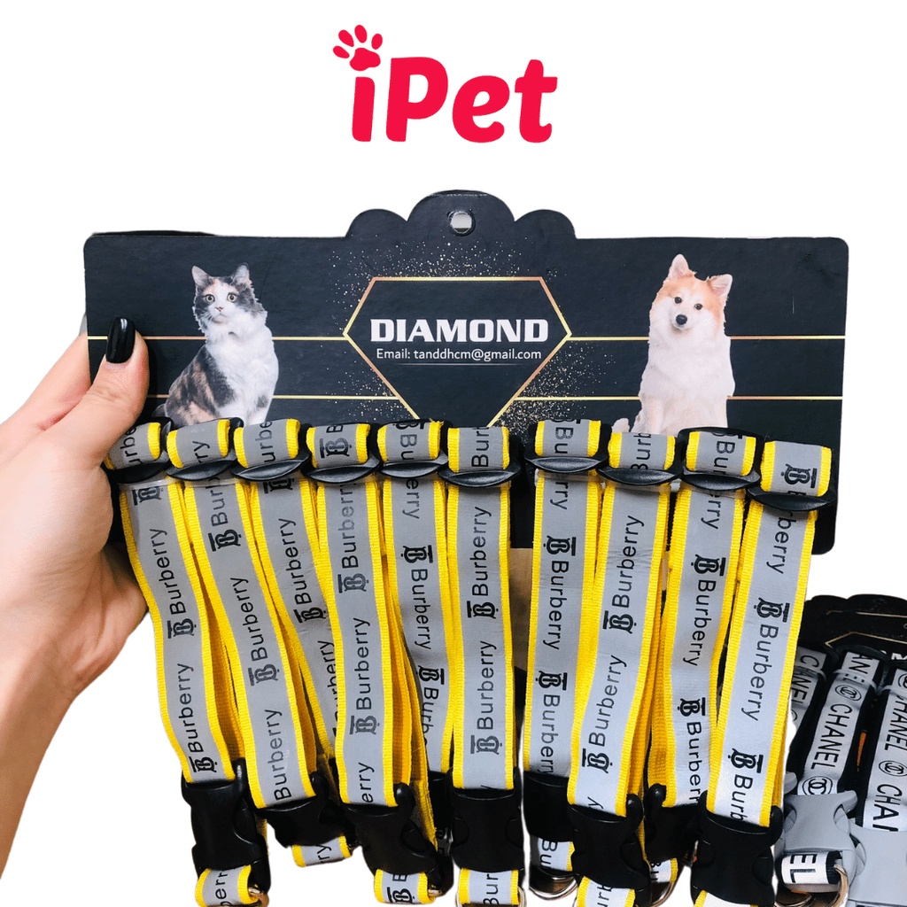 Dây Vòng Cổ Phản Quang DIAMONDS Cho Thú Cưng Chó Mèo Đeo Dưới 8kg - iPet Shop