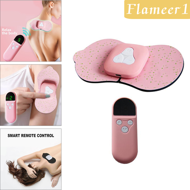 [Hàng mới về] Set máy massage điện mini cầm tay giúp giảm đau hiệu quả màu hồng