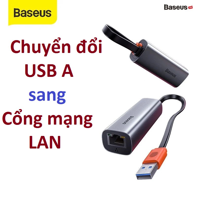 [USB sang cổng mạng LAN] Baseus USB A GIGABIT LAN ADAPTER