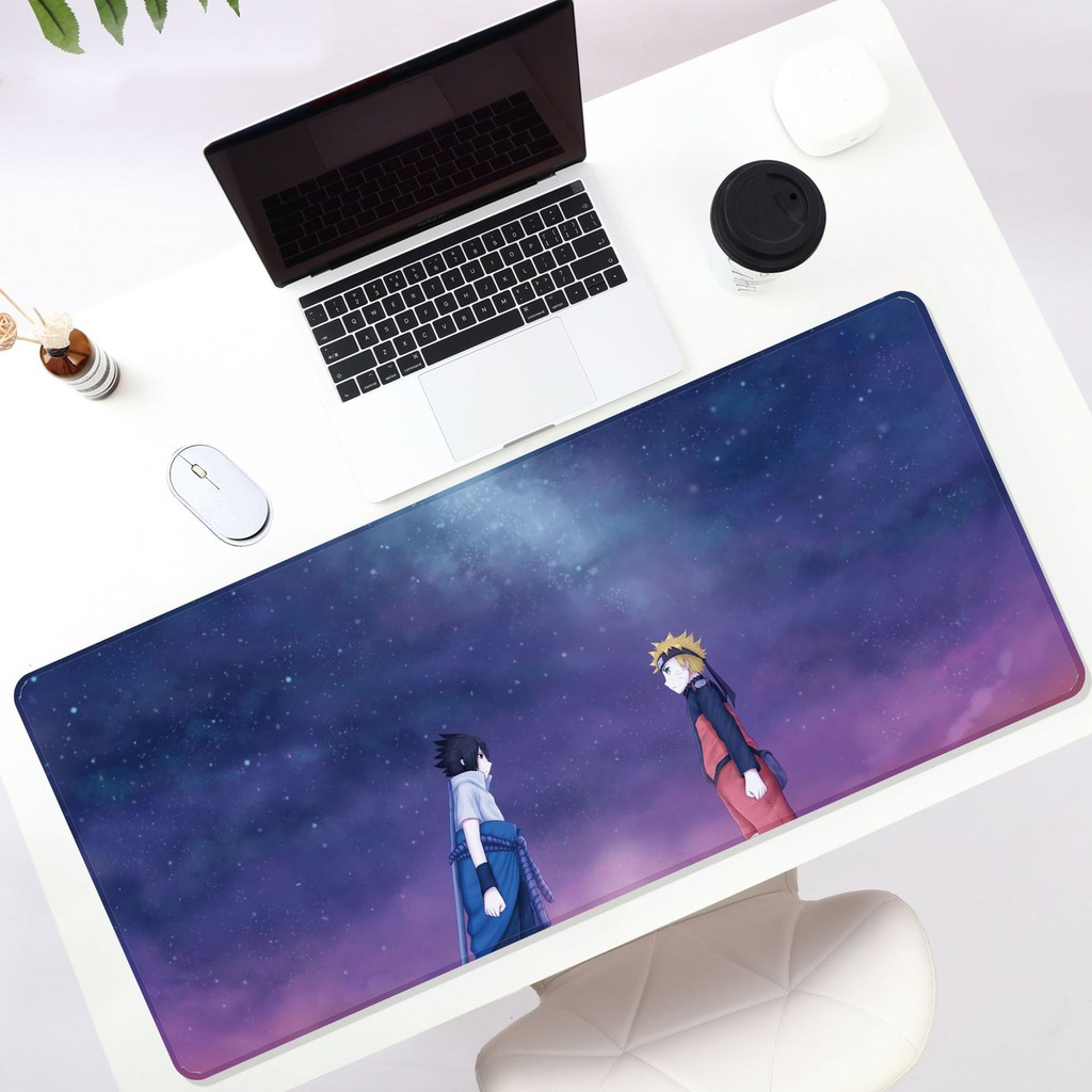 Thảm để chuột bàn phím cỡ lớn in hình nhân vật truyên tranh Naruto