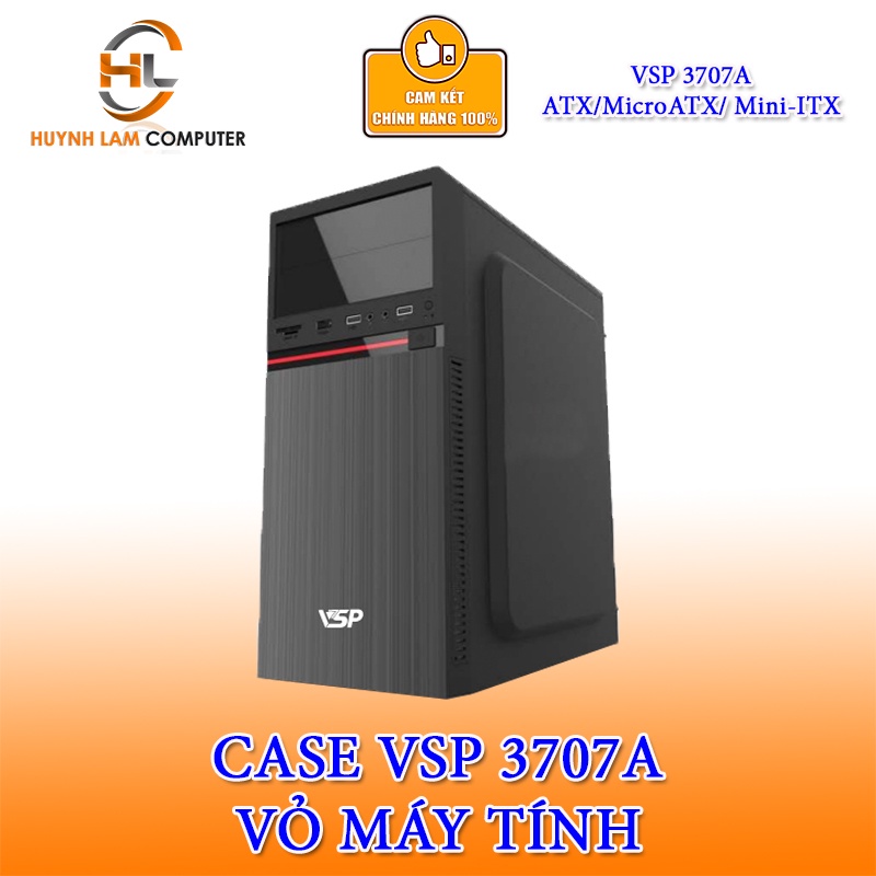 Vỏ máy tính Case VSP 3707A (ATX/MicroATX/ Mini-ITX) - Hãng phân phối