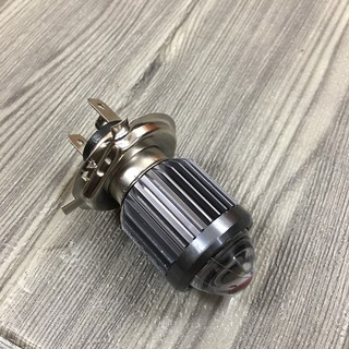 Đèn pha led xe máy bi cầu mini cos vàng pha trắng