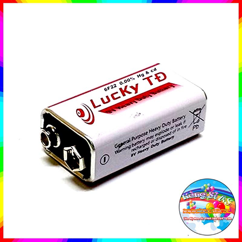 [Giá siêu sỉ inbox] Pin Lucky 9V - Pin vuông 9V (Sỉ Inbox - Cực rẻ)