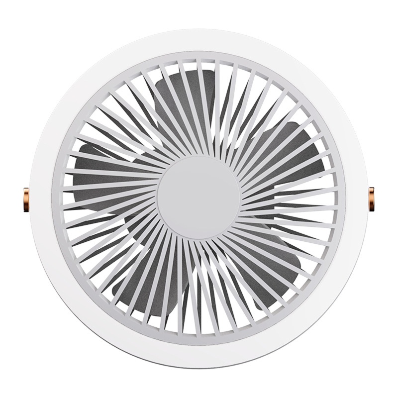 Quạt Cắm Trại Có Đèn LED Sạc Được 2000mAh