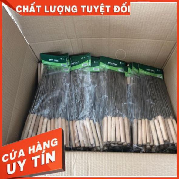 𝐗𝐢𝐞̂𝐧 𝐍𝐮̛𝐨̛́𝐧𝐠 𝐂𝐚́𝐧𝐡 𝐆𝐚̀, 𝐗𝐮́𝐜 𝐗𝐢́𝐜𝐡, Xiên Nướng Thịt - Tay cầm gỗ chống nóng - TIỆN LỢI