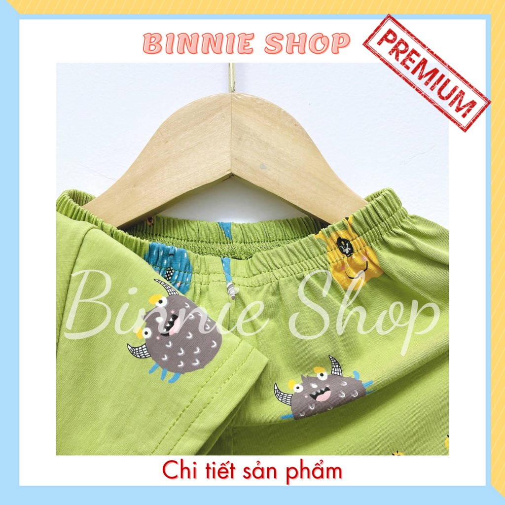 Set quần áo tay ngắn bé trai 8-16kg (0-3 tuổi) chất thun cotton xuất hàn mịn mát Đồ bộ bé trai BINNIE SHOP KTN3