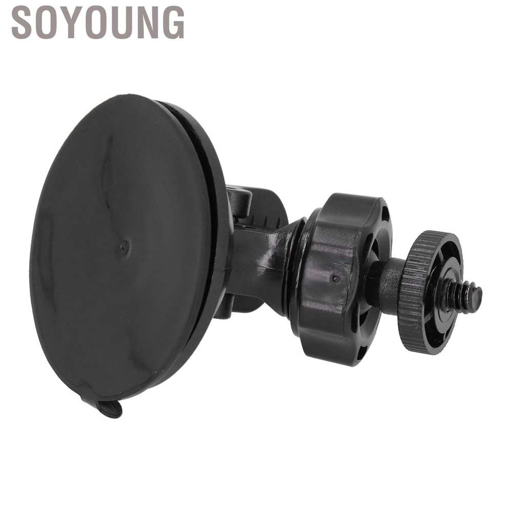 Giá đỡ máy ảnh có giác hút 1/4 inch màu đen gắn kính chắn gió xe hơi cho DV GPS | BigBuy360 - bigbuy360.vn