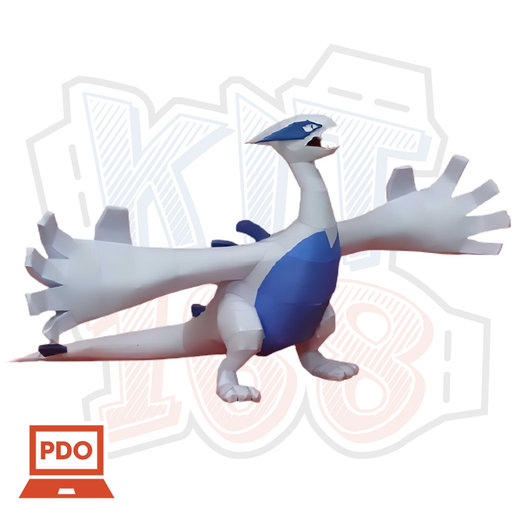 Mô hình giấy Anime Game Pokemon Lugia