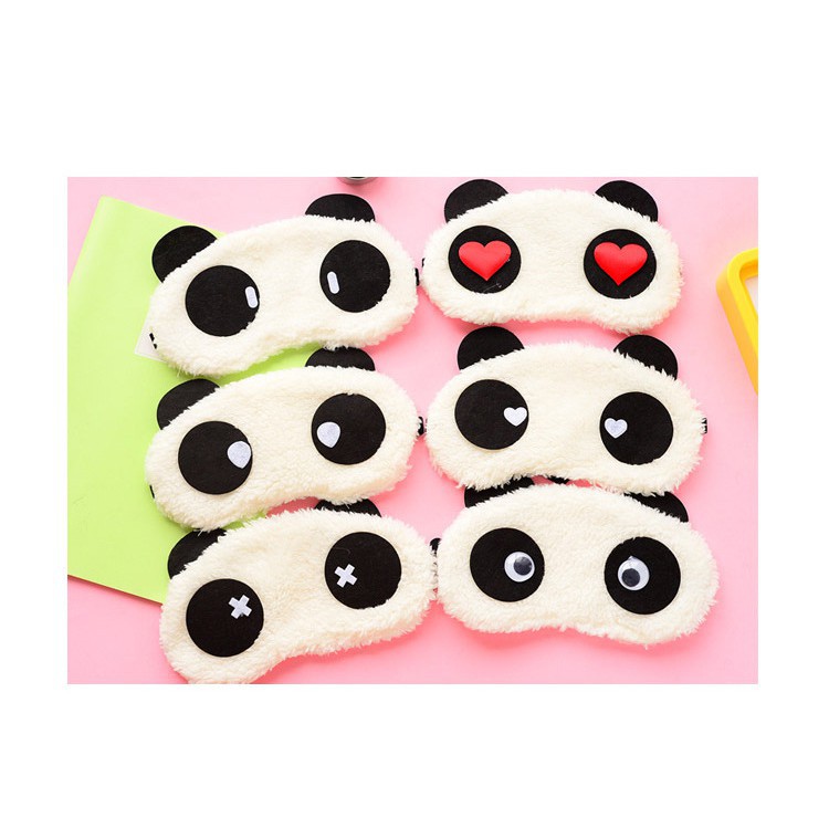 Bịt mắt ngủ cute hình gấu trúc panda chống lạnh mùa đông tốt , dễ thương dây thun co dãn tốt thoải mái