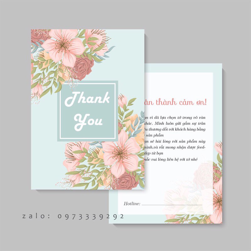 COMBO 200 THANK YOU CARD/THIỆP CẢM ƠN GIÁ SIU RẺ DÀNH CHO CÁC SHOP ONLINE