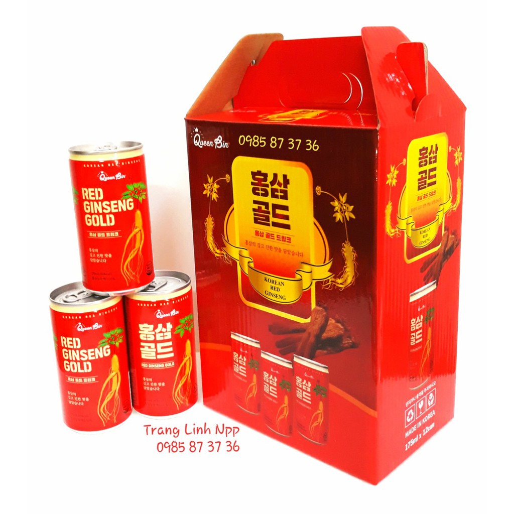 [ Giá Sỉ ] Nước Hồng Sâm Lon Cao Cấp Queen Bin Hàn Quốc