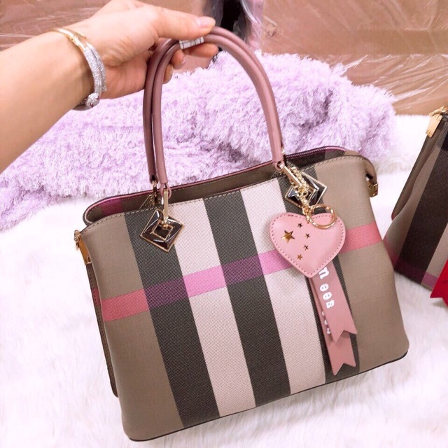 Túi xách công sở kẻ hàng cao cấp