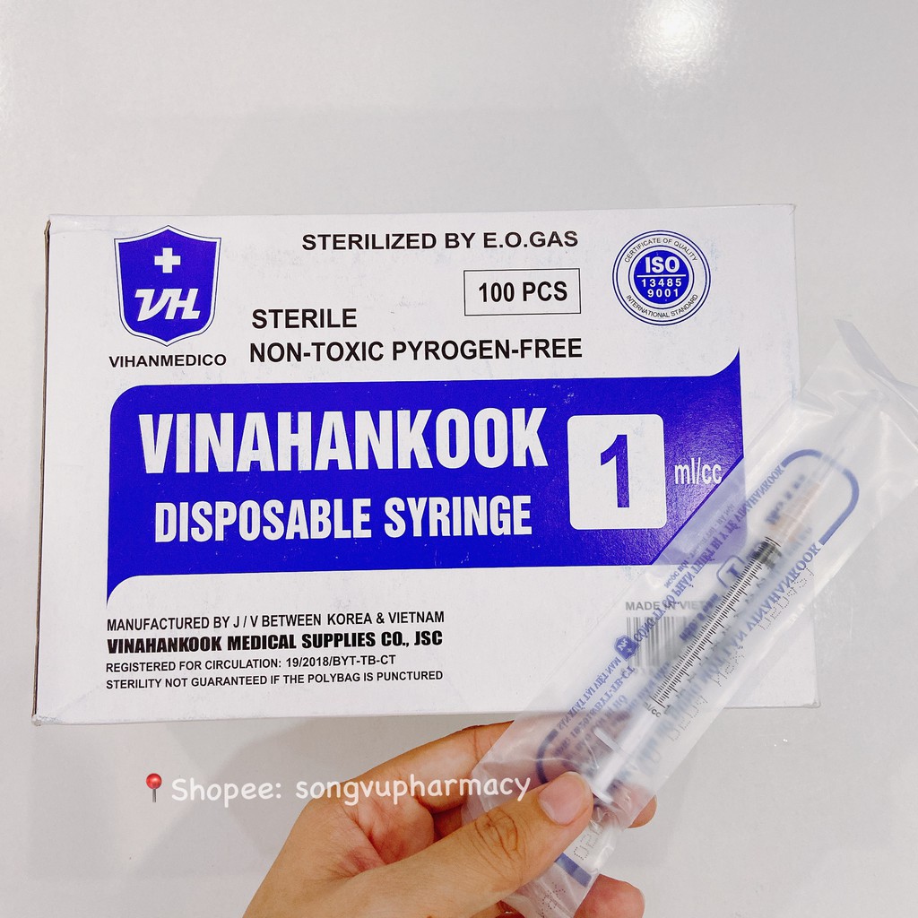 Bơm tiêm sử dụng 1 lần 1ml - 3ml - 5ml - 10ml - 20ml