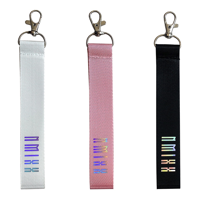 Tmdbyx Móc Khóa Dây Đeo Điện Thoại Bằng Nilon Màu Laser In Tên Nhóm Nhạc Kpop NMIXX