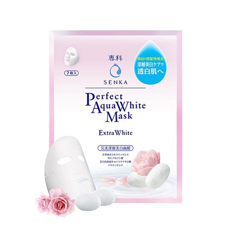 Mặt nạ dưỡng trắng Senka Perfect Aqua White Mask