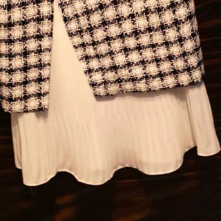Set áo vest+ váy dạ tiểu thư