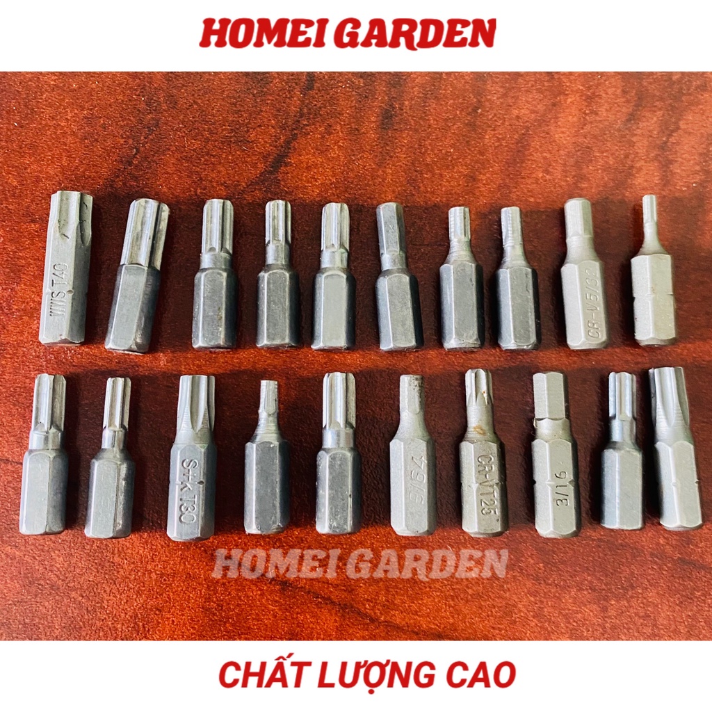 10 mũi tuốc nơ vít cho mũi khoan tiện lợi dễ sử dụng được làm bằng thép S2 cứng