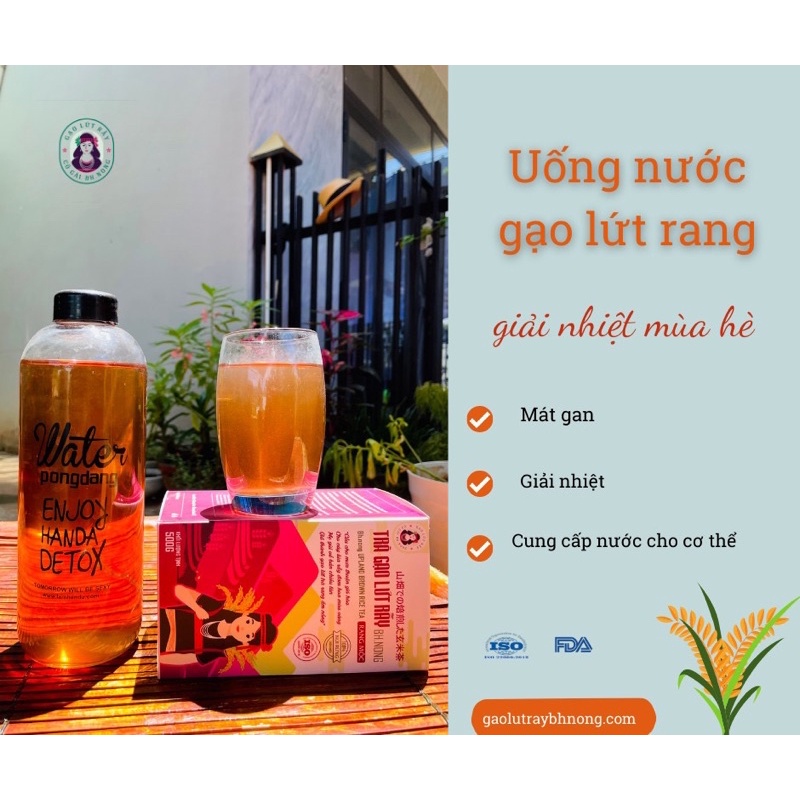 Trà gạo lứt rang mộc Bh.nong