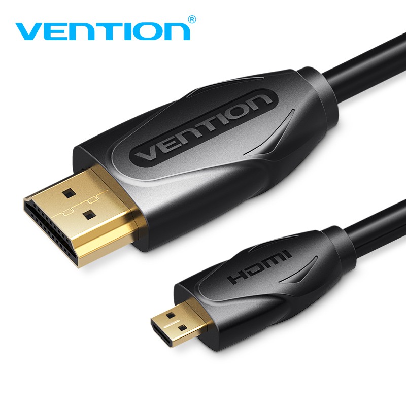 Cáp HDMI VENTION 1080P Chuyển Đổi Micro HDMI Sang HDMI 3D 4K Cho HDTV PC