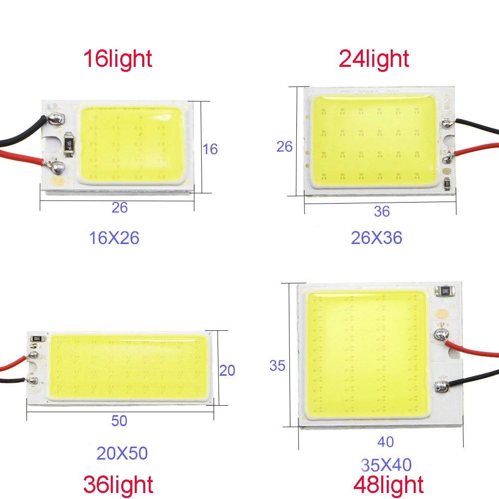 Đèn Đọc Sách T10 W5W-12V-1Pc Ánh Sáng Trắng Cho Xe Hơi