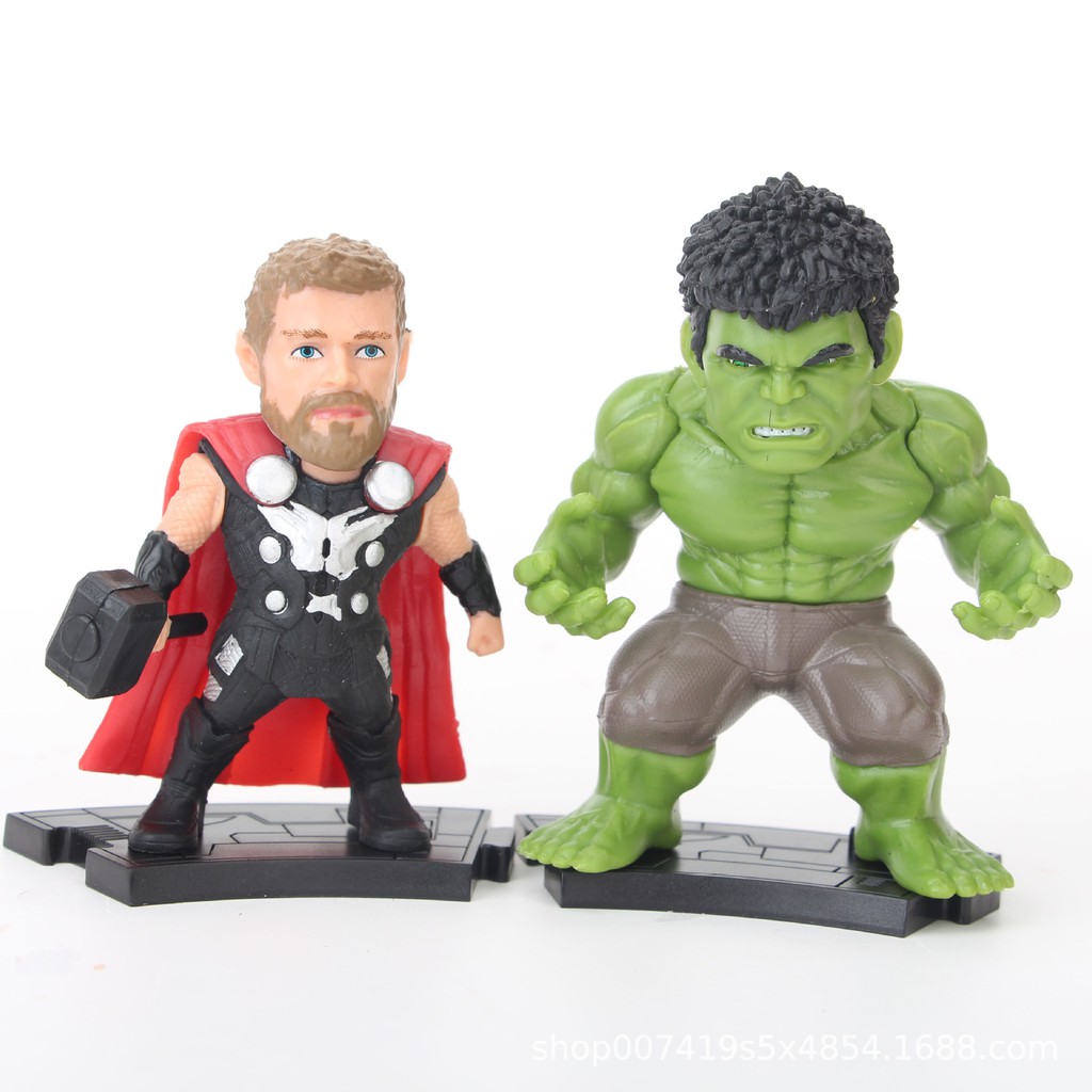 Bộ mô hình avengers đồ chơi bộ set 8 nhân vật siêu anh hùng end game marvel