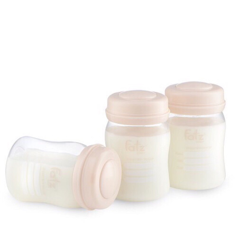 BỘ 3 BÌNH TRỮ SỮA 150ML FATZBABY