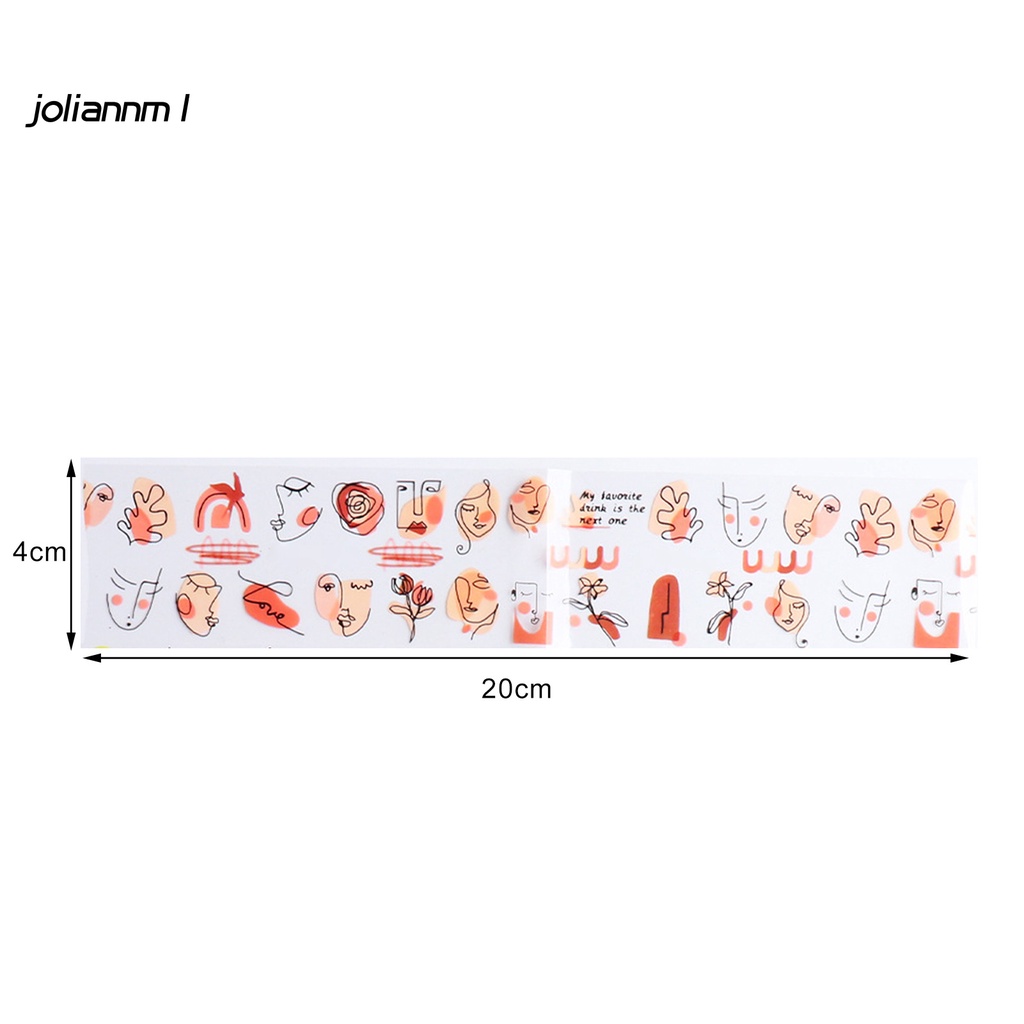 Set 10 Miếng Dán Trang Trí Móng Tay Nhiều Họa Tiết Không Bị Bong Chuyên Dụng Cho Salon