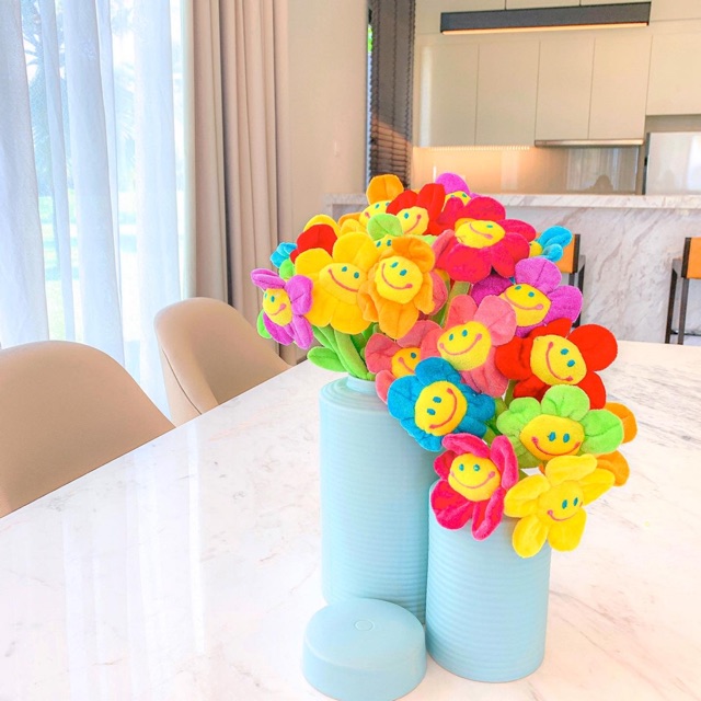 Hoa Mặt Cười Vải Lomo Home
