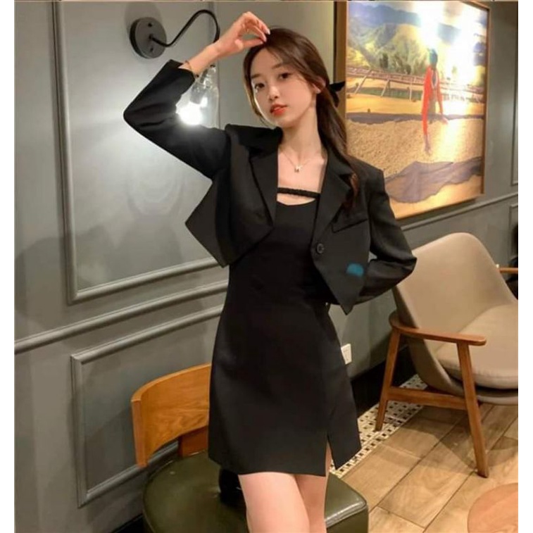 Set đầm kèm áo khoác