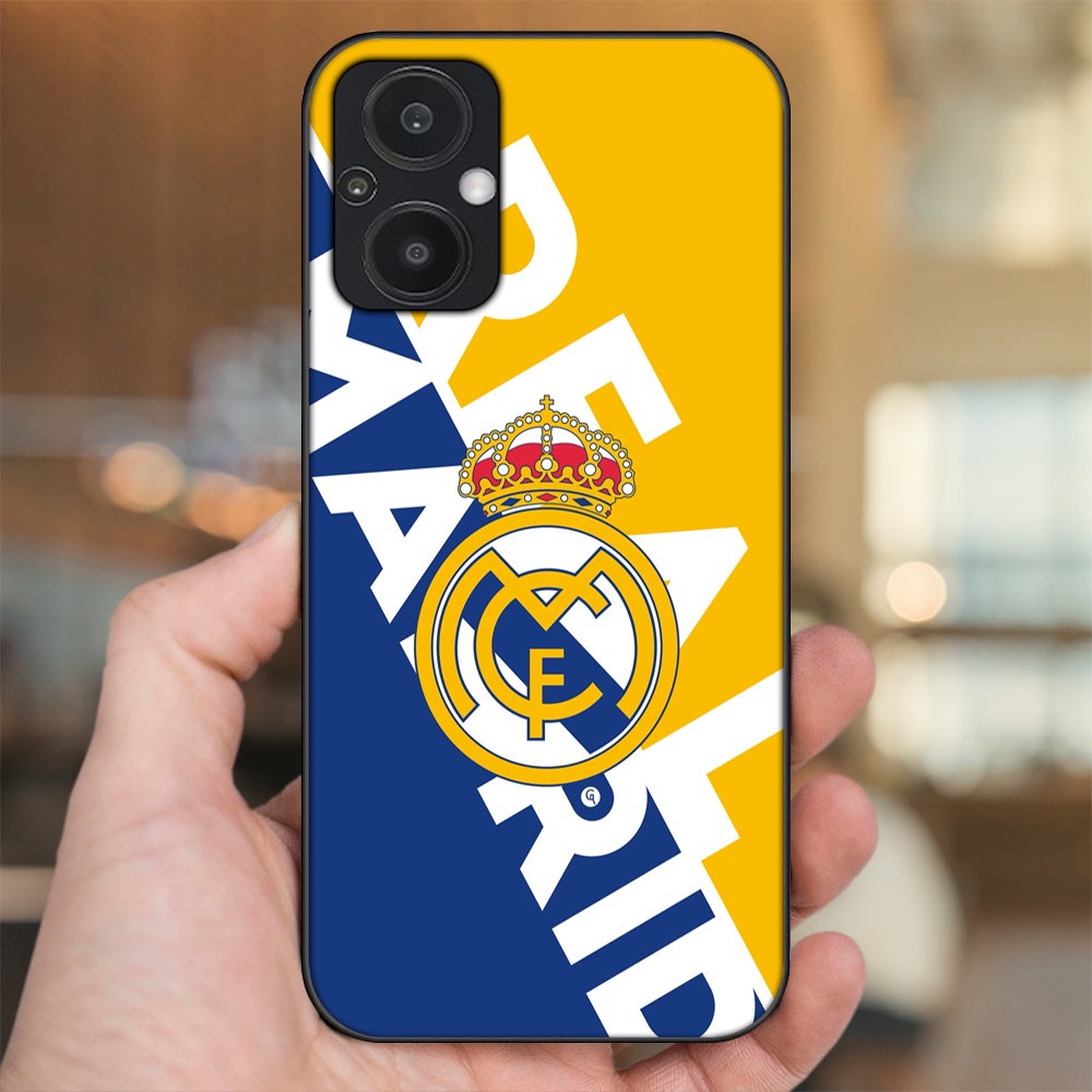 Ốp lưng Oppo Reno 7Z 5G viền đen in hình Real Madrid