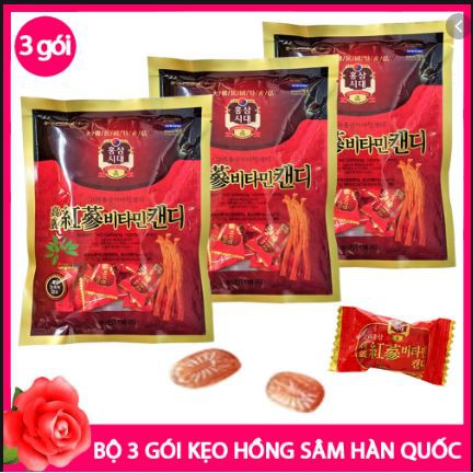 COMBO 3 GÓI KẸO SÂM SAMSUNG HÀN QUỐC, 200G/GÓI