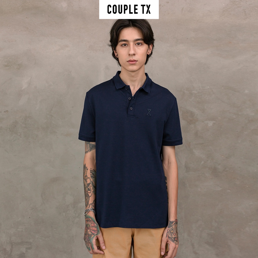 Áo Thun Polo Basic Nam Thêu Logo Couple TX