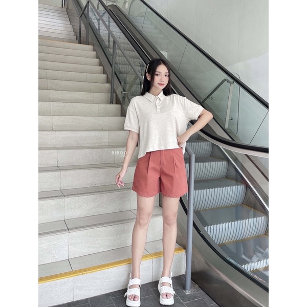 BIBOO - Quần short ngắn xếp ly form dáng trẻ trung năng động PLEATED SHORTS