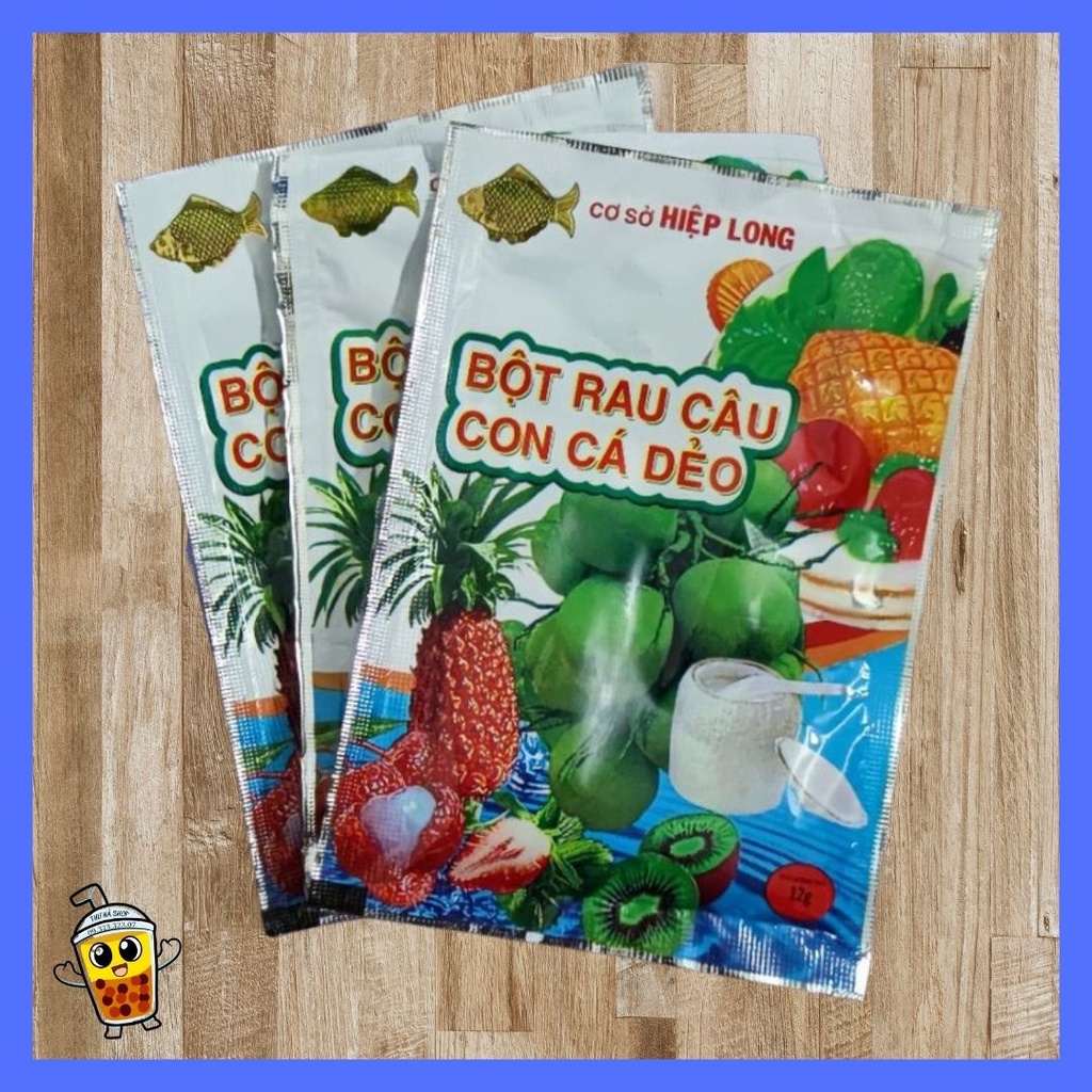 1 GÓI Thạch rau câu con cá dẻo 12g