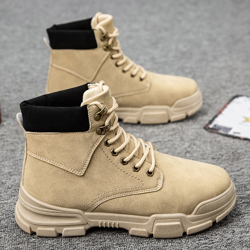 Giày Boot Martin Cổ Cao Thiết Kế Mới Thời Trang Mùa Đông Theo Phong Cách Anh Dành Cho Nam 2021 | BigBuy360 - bigbuy360.vn