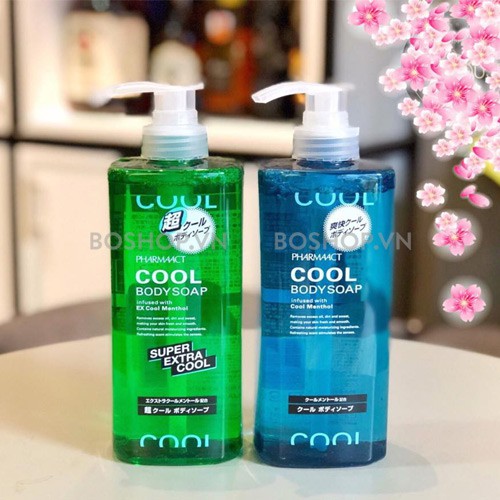 Sữa Tắm Pharmaact Cool & Super Extra Cool Bodysoap (Dành Cho Nam) 600ml Nhật