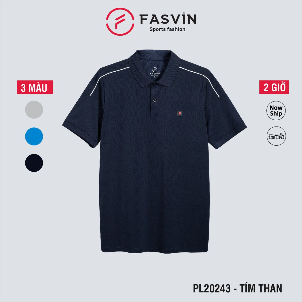 Áo Polo thể thao nam Fasvin PL20243.HN áo phông có cổ chất liệu coolmax mát lạnh thoải mái