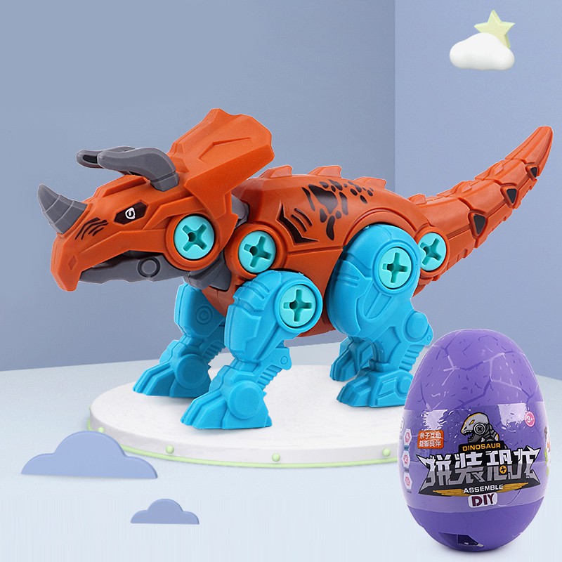 Bộ Đồ Chơi Lắp Ráp Khủng Long Bằng Gỗ Cho Bé