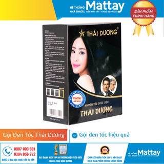 Gội Đen Tóc Thái Dương - Hộp 5 Gói - Làm Đen Tóc.