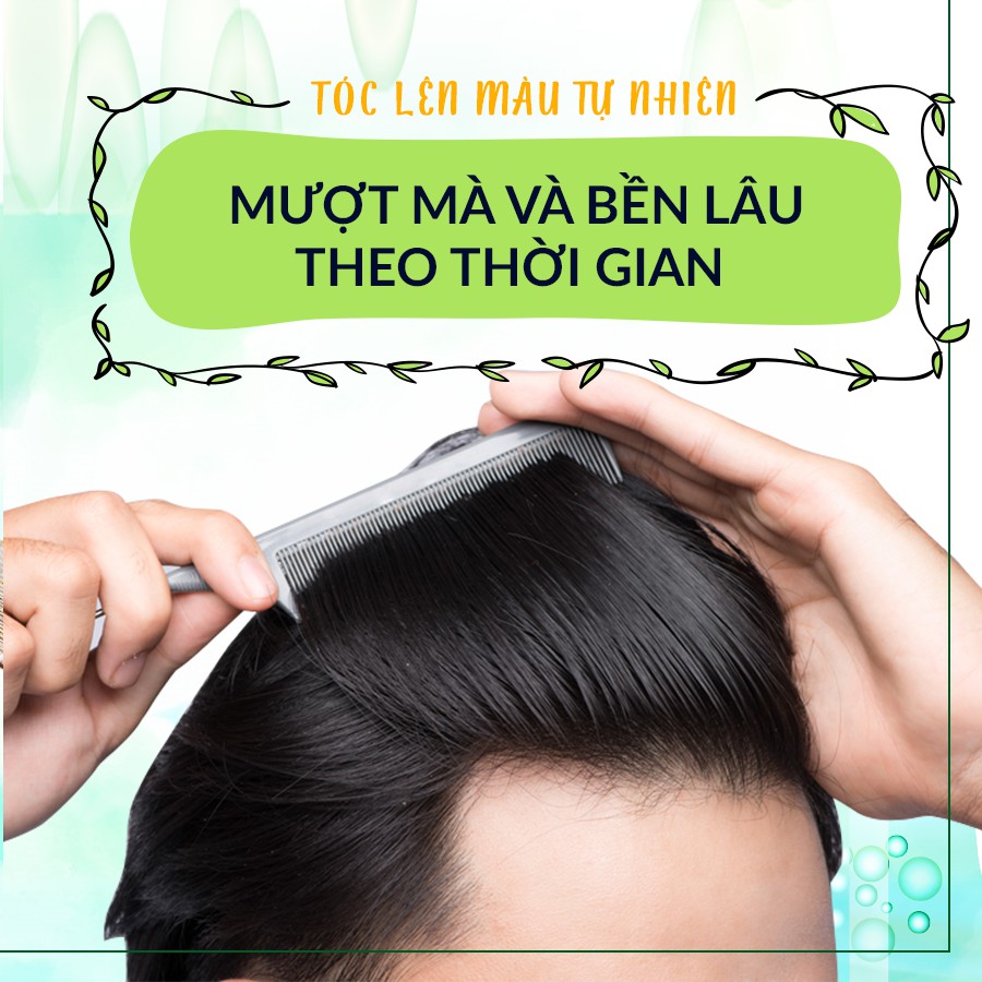 (RẺ SẬP SÀN) BỘT LÁ NHUỘM TÓC OGATIC 15G MÀU ĐEN  HÀNG CHÍNH HÃNG