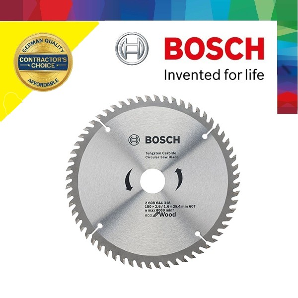 Lưỡi cưa gỗ Bosch, đĩa cưa gỗ Bosch (110mm-30T/40T, 180mm-40T/60T, 250mm-40T/80T)